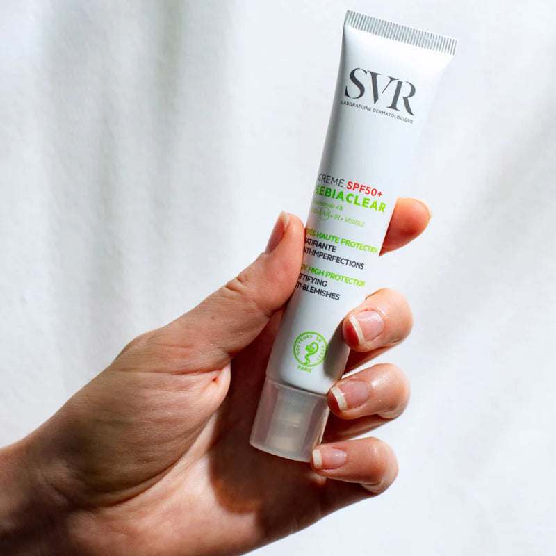 Protecteur Solaire SVR Sebiaclear Spf 50 40 ml Anti-imperfections Séborégulateur