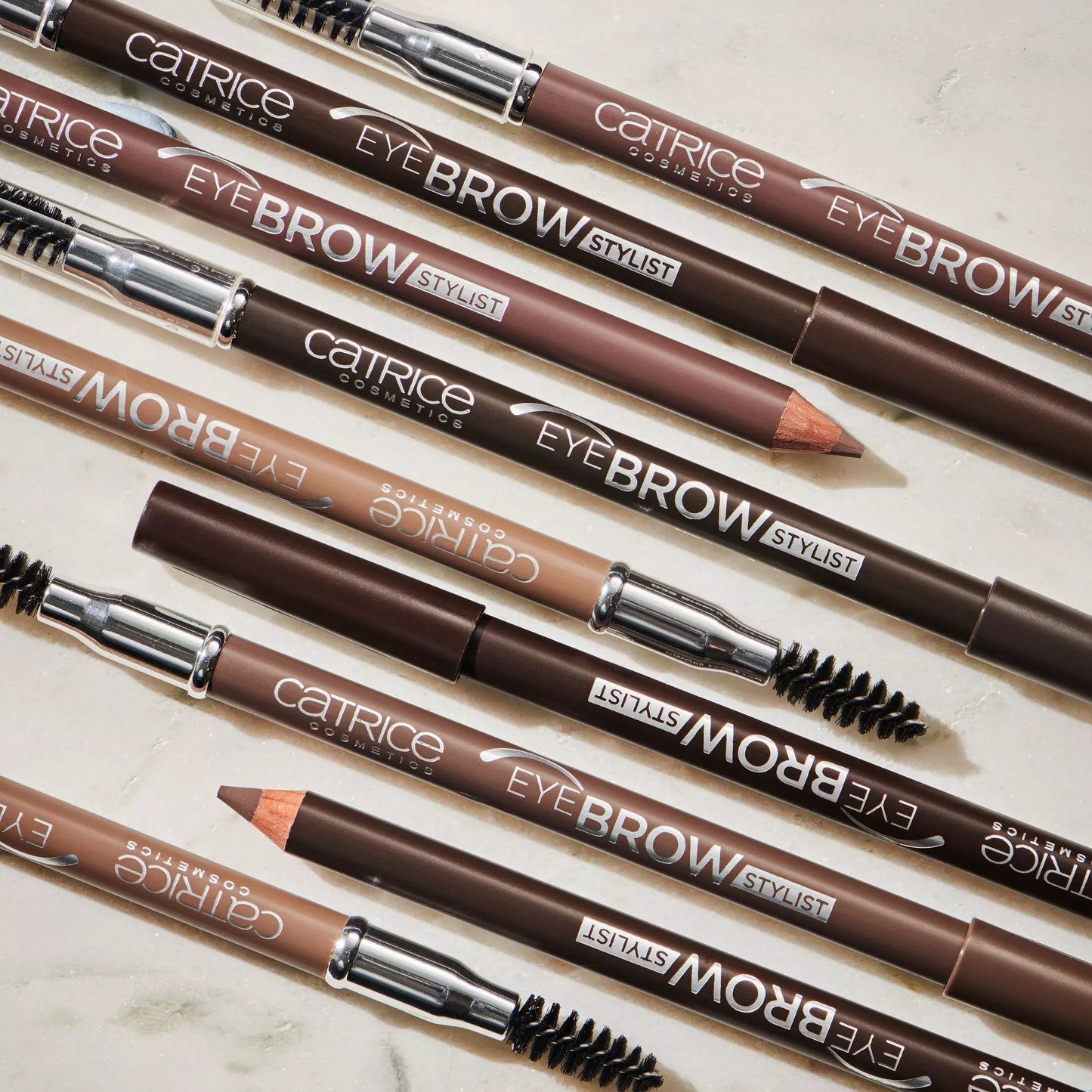 Maquillage pour Sourcils Catrice Stylist 015 ashy drama 2 en 1 (1,4 g)