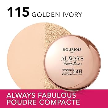 Base de Maquillage en Poudre Bourjois Always Fabulous Nº 115 Golden Ivory Spf 20 7 g