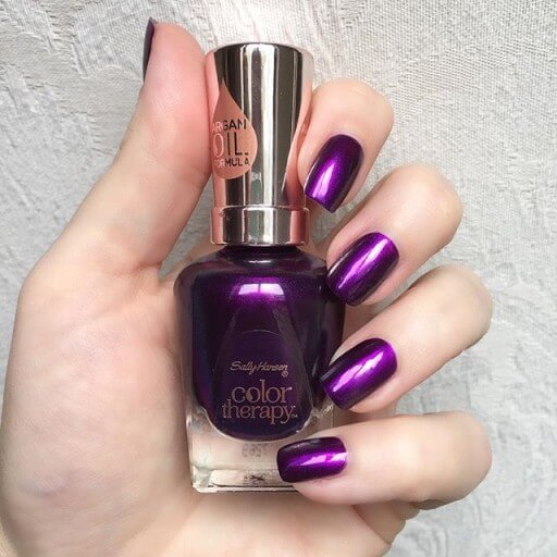 vernis à ongles Sally Hansen Color Therapy Sheer Nº 402 Plum Euphoria 14,7 ml
