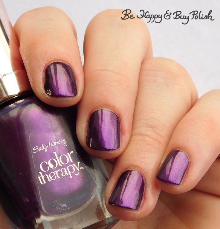 vernis à ongles Sally Hansen Color Therapy Sheer Nº 402 Plum Euphoria 14,7 ml