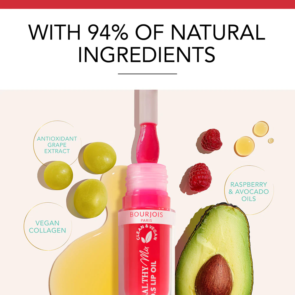 huile à lèvres Bourjois HEALTHY MIX S.O.S Nº 01-Douceur De Rose 4,5 ml