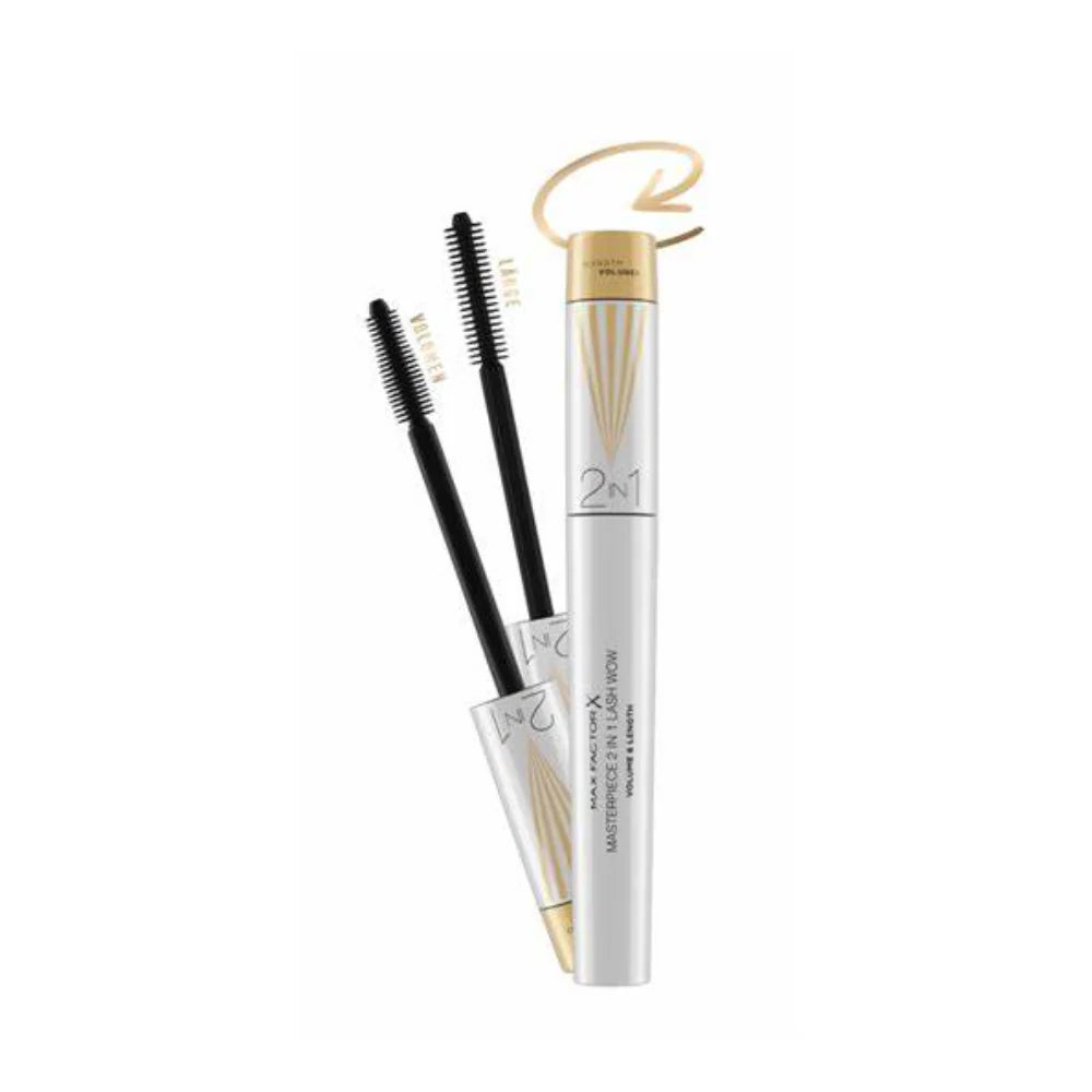 Mascara pour cils Max Factor Masterpiece 2 In 1 Lash Wow Nº 02 Black brown 7 ml