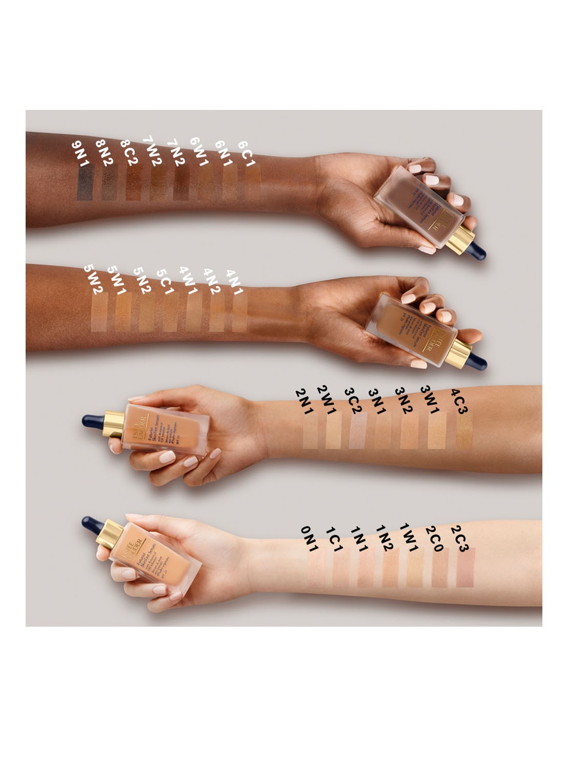 Base de maquillage liquide Estee Lauder Futurist Skintint W Nº 4w Nº 4w1-Honey Bronze Spf 20 30 ml