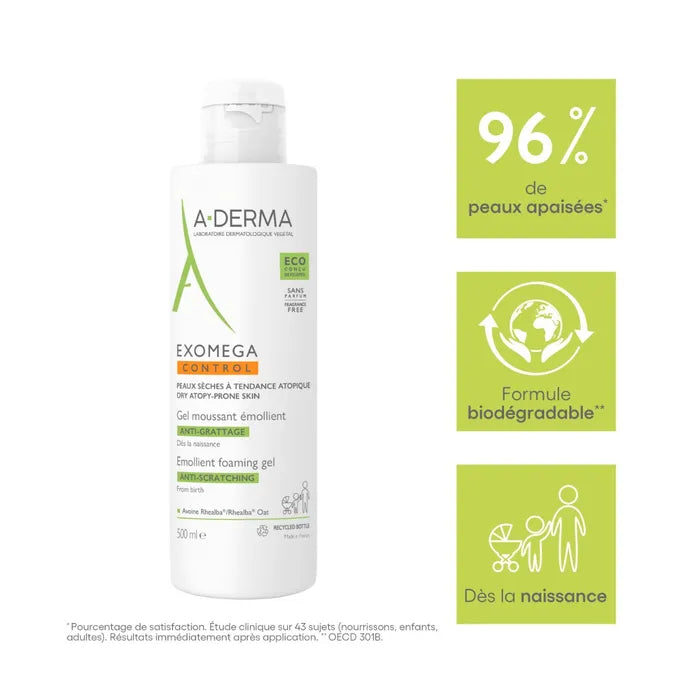 Émulsion corporelle relaxante A-Derma Exomega Control 500 ml