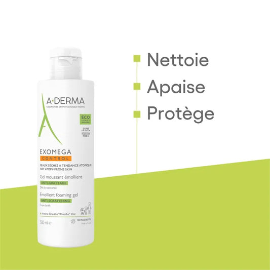 Émulsion corporelle relaxante A-Derma Exomega Control 500 ml