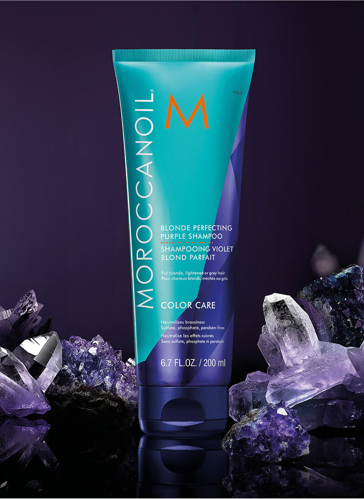 Shampooing Blonde Perfecting Moroccanoil MO-PUSH200 (200 ml)