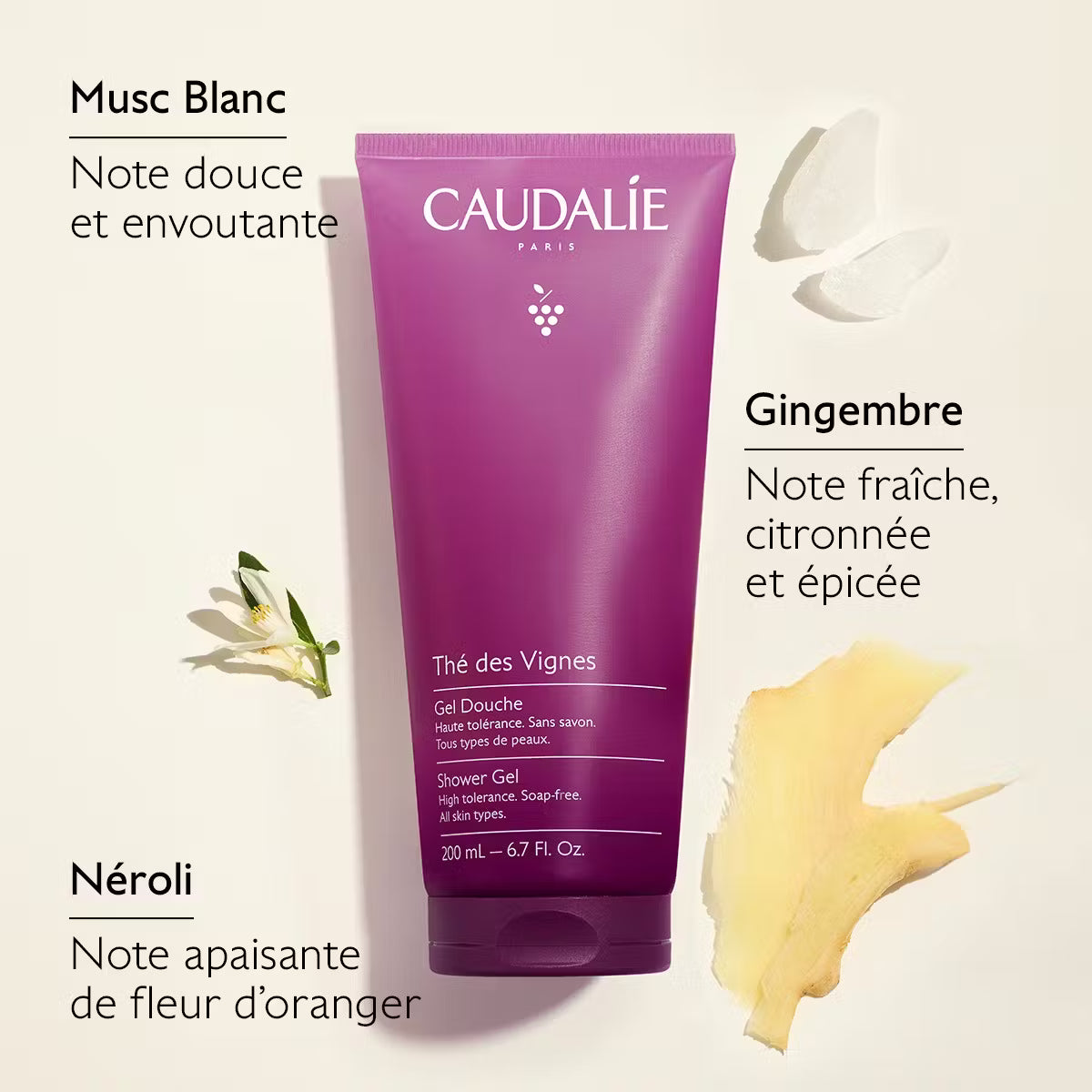 Gel de douche Caudalie Thé Des Vignes 200 ml