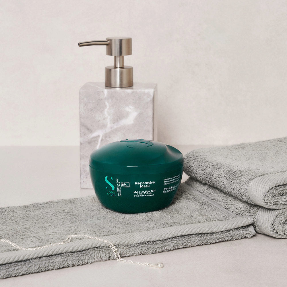 Masque pour cheveux Alfaparf Milano SEMI DI LINO 200 ml