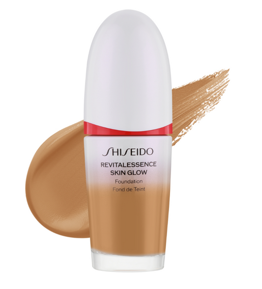 Base de maquillage liquide Shiseido Revitalessence Skin Glow Nº 420 30 ml