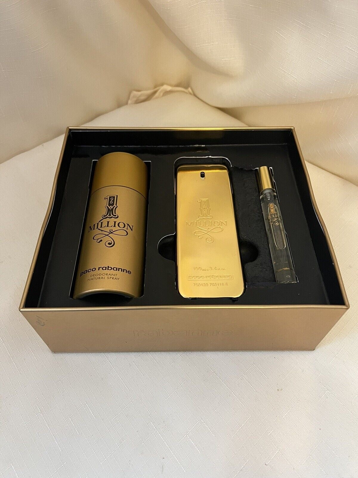 Set de Parfum Homme Paco Rabanne 1 Million 3 Pièces