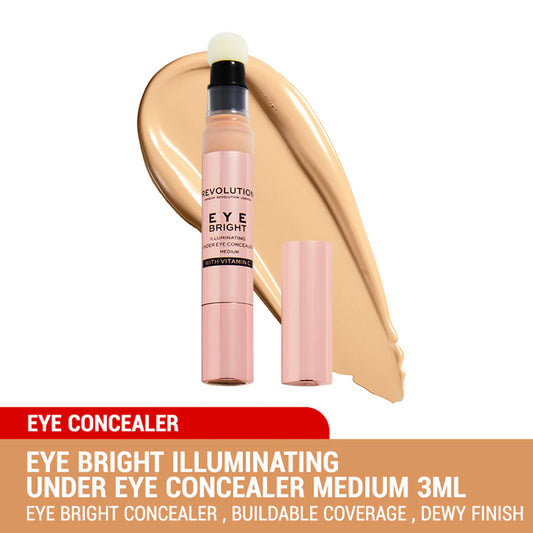 Base de maquillage liquide Revolution Make Up Bright Eye Medium 3 ml