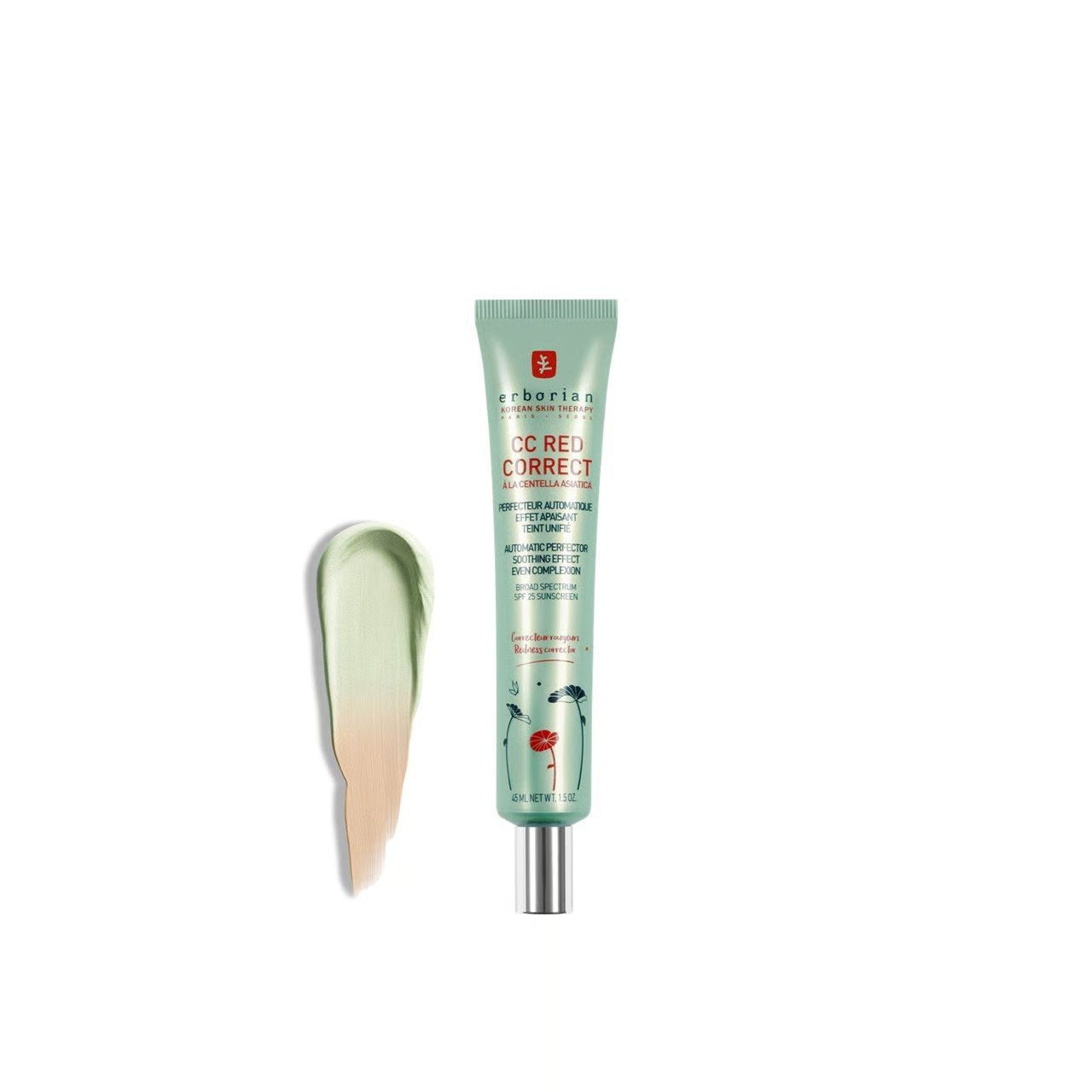 Crème antirides Erborian CC RED Clair Spf 25 15 ml