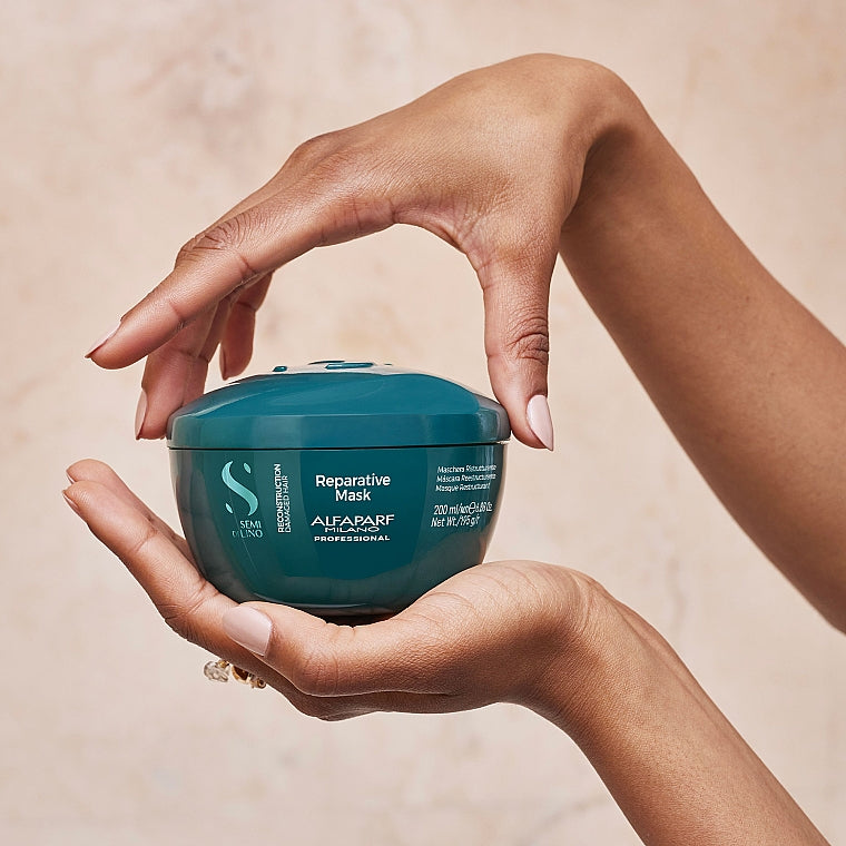 Masque pour cheveux Alfaparf Milano SEMI DI LINO 200 ml