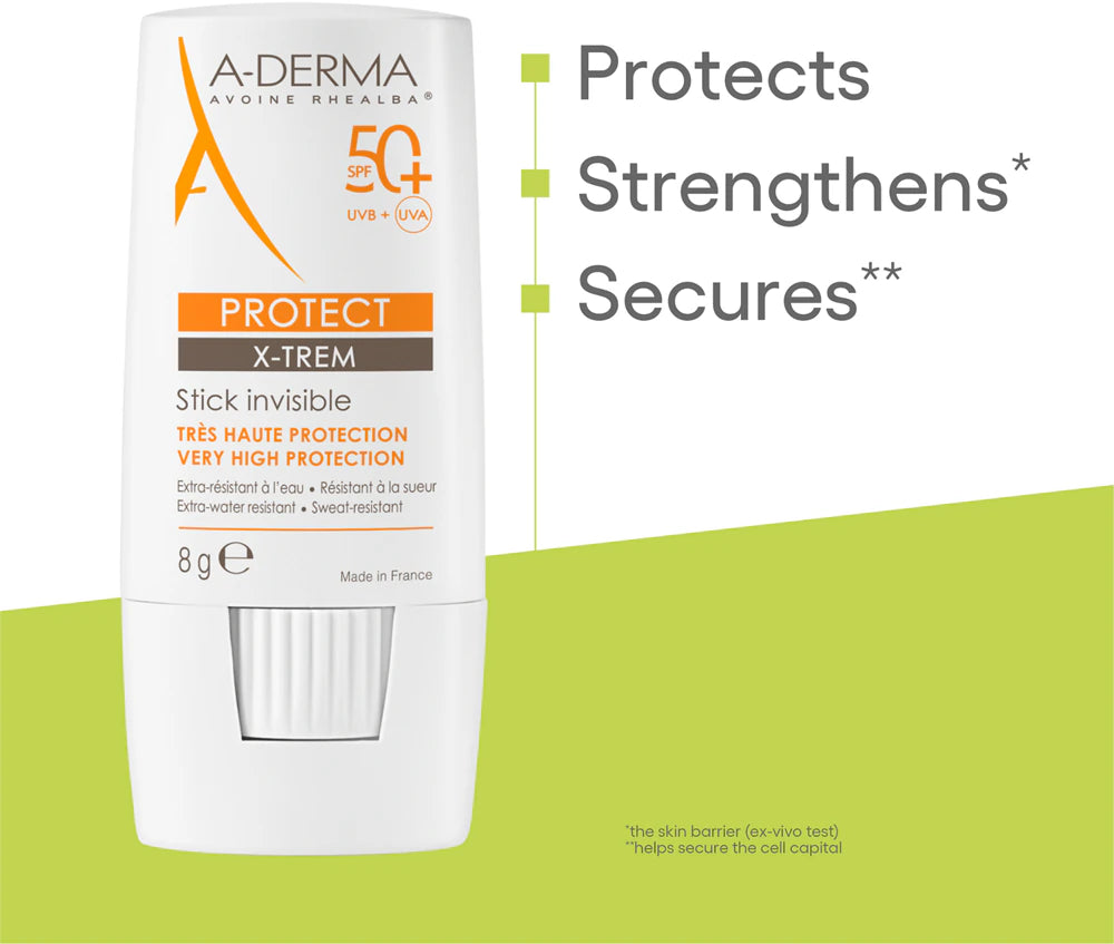 Baume à lèvres A-Derma Protect Trem Spf 50+ 8 g Stick