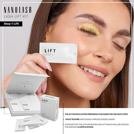 Crème pour le contour des yeux Nanolash LIFT STEP 1 (10 Unités)
